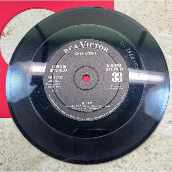 Chet Atkins Jukebox Compact 33 Country Lullaby of Birdland / Sleep RCA Victor - Picture 6 of 6